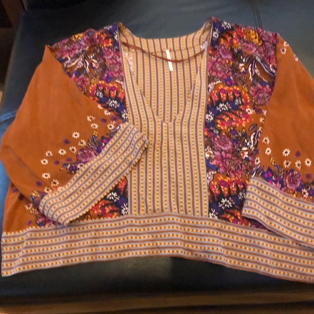 Free people multi color top, Excellent condition